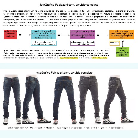 depliant vecchio modello foto jeans E-commerce